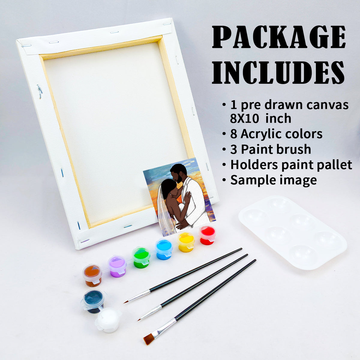 Marry Paint Party Kits Pre Drawn Canvas Paint and Sip for Adults