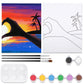 Sunset Heart Paint Party Kits Pre Drawn Canvas Paint and Sip for Adults