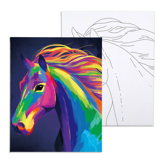 Unicorn Paint & Sip/ Pre Drawn/ DIY Paint Party/canvas/painting