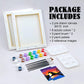 VOCHIC Sip and Paint Kit,Pre Drawn Canvas Couples Paint Party Kit Painting Art Set for Adults Date Night Sunset Heart 2 Pack (8 x 10 Inches)
