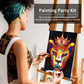 Lion Queen Paint Party Kits Pre Drawn Canvas Paint and Sip for Adults