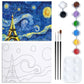Eiffel Tower Paint Party Kits Pre Drawn Canvas Paint and Sip for Adults