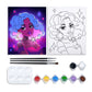 Starry Girl Paint Party Kits Pre Drawn Canvas Paint and Sip for Adults