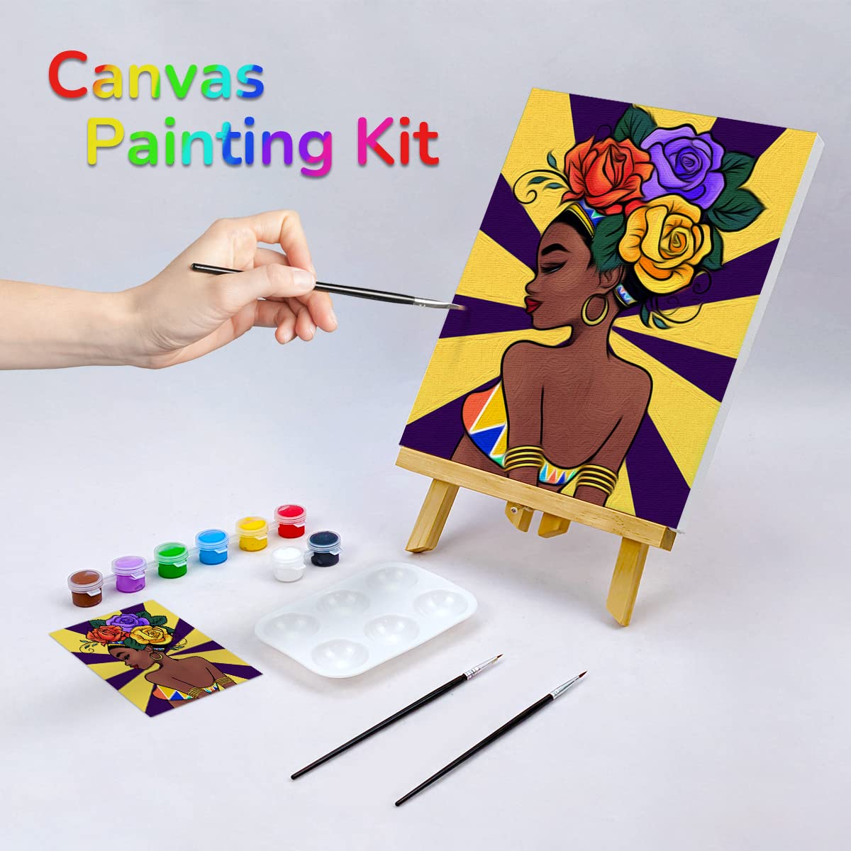 Canvas Painting Kit Pre Drawn Canvas for Painting for Adults