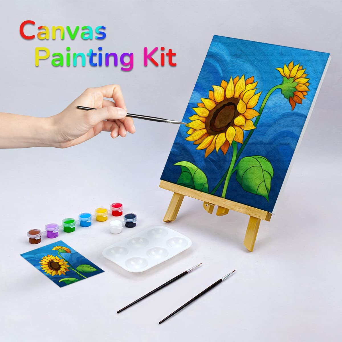Canvas Painting Kit for Adults, Blushing Blooms