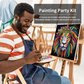 Lion King Paint Party Kits Pre Drawn Canvas Paint and Sip for Adults
