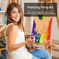 LGBT Gay Pride Paint Party Kits Pre Drawn Canvas Paint and Sip for Adults