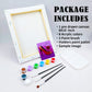 Heels and Wine Glasses Paint Party Kits Pre Drawn Canvas Paint and Sip for Adults