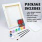 Flower Girl Paint Party Kits Pre Drawn Canvas Paint and Sip for Adults
